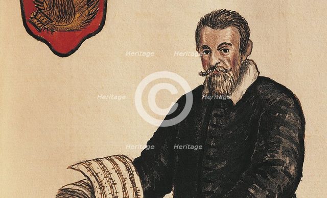 Claudio Monteverdi (1567-1643). Detail. From Gli abiti de' Veneziani, Second Half of the 18th cen..