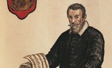 Claudio Monteverdi (1567-1643). Detail. From Gli abiti de Veneziani, Second Half of the 18th cen.