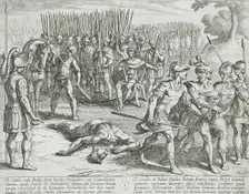 Claudius Civilis Arrested and His Brother Paulus Beheaded, 1611. Creator: Antonio Tempesta