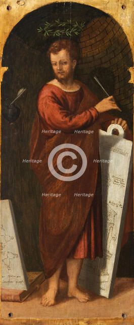 Claudius. From the Polyptych of the Four Crowned Martyrs, 1552. Creator: Badile, Antonio (1518-1560).