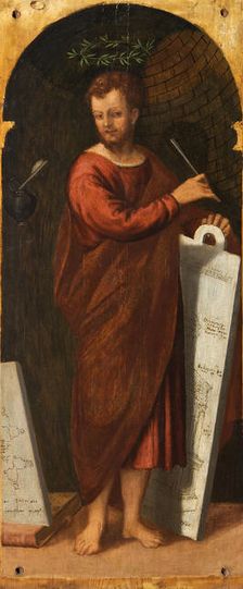 Claudius. From the Polyptych of the Four Crowned Martyrs, 1552. Creator: Badile, Antonio (1518-1560)