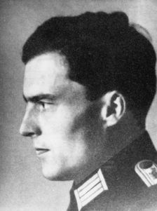 Claus Schenk Graf von Stauffenberg, German army officer, c1930s-c1940s. Creator: Unknown