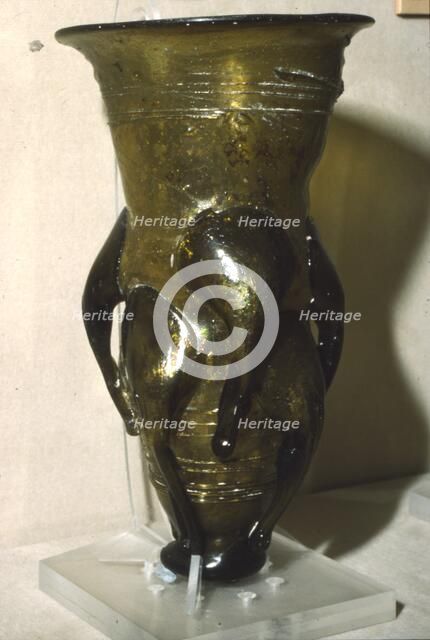 Claw Beaker from an Anglo-Saxon grave at Lyminge, Kent, 5th century. Artist: Unknown.