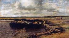 Clay Barges, Norfolk, c1890s. Creator: Leslie Thomson