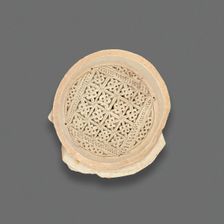 Clay Filter with punched and inscribed decoration, Fatimid dynasty (969-1171), 11th-12th century. Creator: Unknown