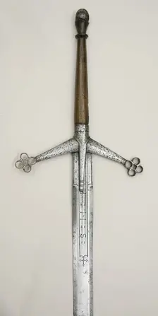 Claymore, hilt, Scottish; blade, German, Solingen, 16th-17th century. Creator: Unknown