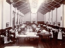 Claybury Asylum, Woodford, Essex: a linen room, [1893?]. Creator: London & County Photographic Co