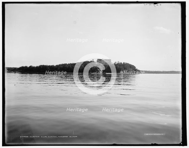 Clayton Club, Clayton, Thousand Islands, c1902. Creator: William H. Jackson.