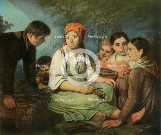 'Cleaning the Sugar-beet', c1820, (1965).  Creator: Aleksey Venetsianov.