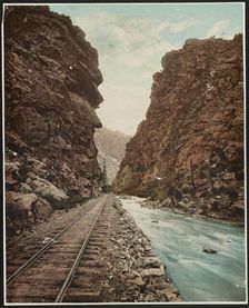 Clear Creek Canon, Colorado, c1899. Creator: William H. Jackson