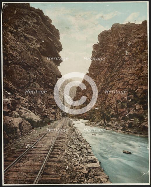 Clear Creek Canon, Colorado, c1899. Creator: William H. Jackson.