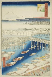 Clear Weather After Snow at Nihon Bridge (Nihonbashi yukibare), from the series "One Hundred...,1856 Creator: Ando Hiroshige