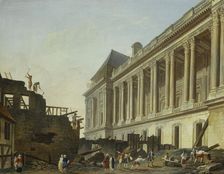 Clearance of the Louvre colonnade, 1764. Creator: Pierre-Antoine Demachy