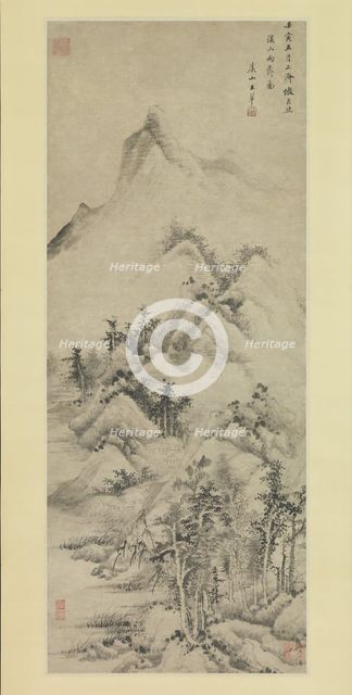 Clearing after Rain over Streams and Mountains, dated 1662. Creator: Wang Hui.
