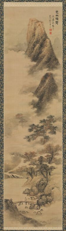 Clearing Autumn Mists in the Chu Mountains, 1600s. Creator: Lan Ying (Chinese, 1585-aft 1664)