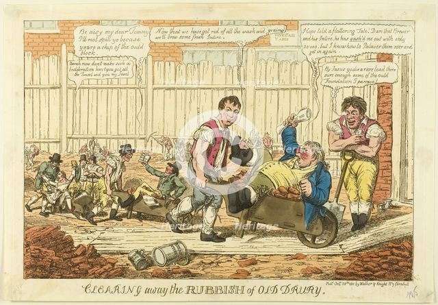 Clearing Away the Rubbish, 1811. Creator: Charles Williams.