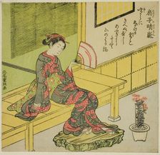 Clearing Breeze from a Fan (Ogi no seiran), Japan, c. 1772. Creator: Kitao Shigemasa