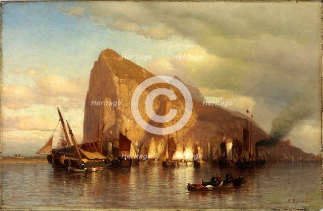 Clearing Storm at Gibraltar, ca. 1860. Creator: Samuel Colman.