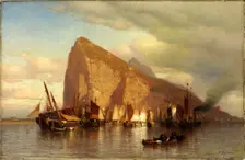 Clearing Storm at Gibraltar, ca. 1860. Creator: Samuel Colman