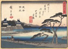 Clearing Weather at Awazu, 1857., 1857. Creator: Ando Hiroshige