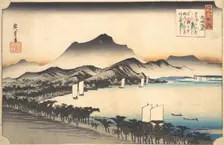 Clearing Weather at Awazu, 19th century. Creator: Ando Hiroshige