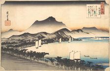 Clearing Weather at Awazu, 19th century. Creator: Ando Hiroshige