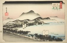 Clearing Weather at Awazu (Awazu seiran), from the series "Eight Views of Omi (Omi hakkei..., c1834. Creator: Ando Hiroshige