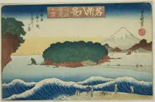 Clearing Weather at Enoshima, Morokoshigahara off the Shore of Koyurugi (Enoshima..., c. 1833/34. Creator: Utagawa Toyokuni II