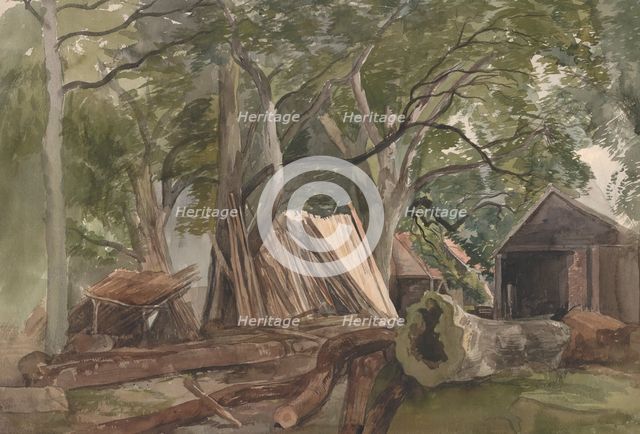 Clearing with a Lumber Mill, 1847 (?). Creator: John Middleton.