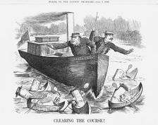 Clearing the Course! July 7, 1888. Creator: Joseph Swain