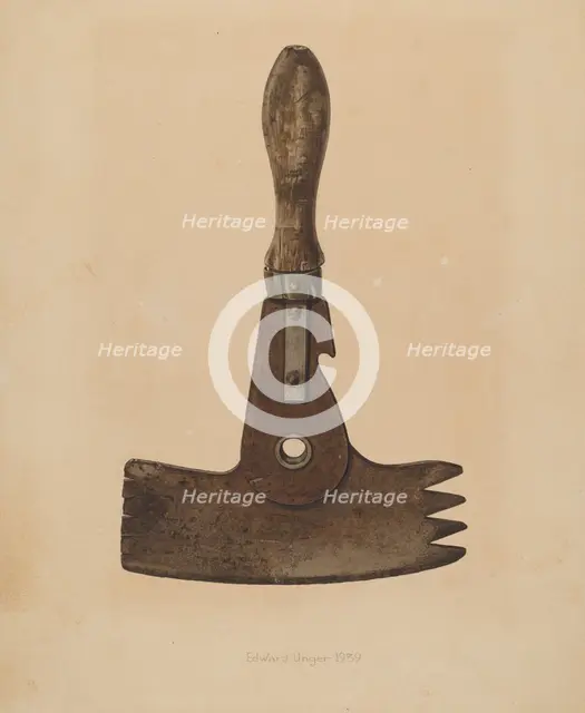 Cleaver, 1939. Creator: Edward Unger.