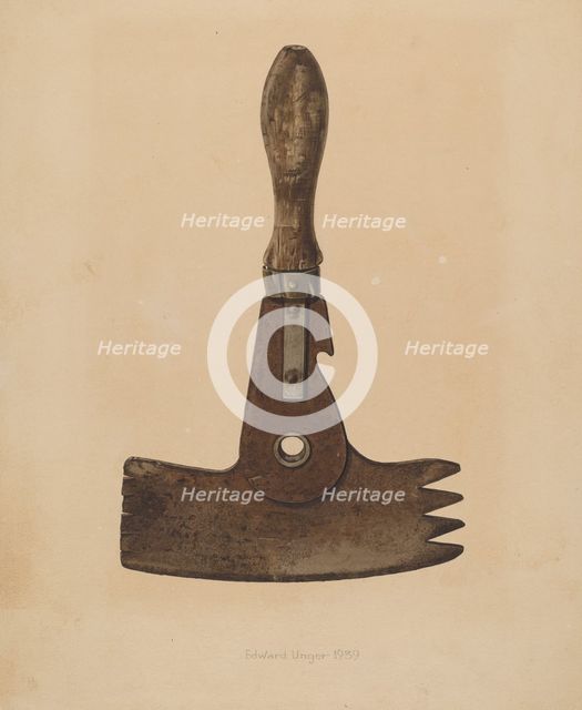 Cleaver, 1939. Creator: Edward Unger.