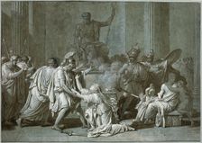 Cléombrote and Léonidas, c. 1795. Creator: Francois-Xavier Fabre