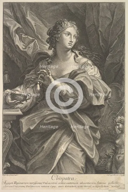 Cleopatra, 1720. Creator: Johann Jakob Frey the Elder.