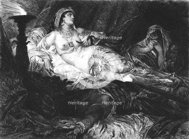 'Cleopatra', after Hans Makart', c1880-83. Creator: W Unger.