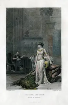 Cleopatra and Caesar (Anthony and Cleopatra) 19th century. Artist: JC Armytage