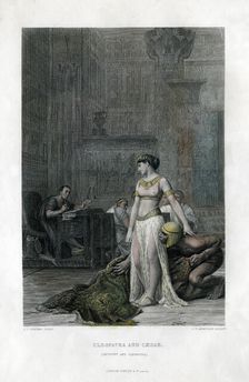Cleopatra and Caesar (Anthony and Cleopatra) 19th century. Artist: JC Armytage