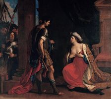 Cleopatra and Octavian, 1630-1640. Creator: Guercino (1591-1666)