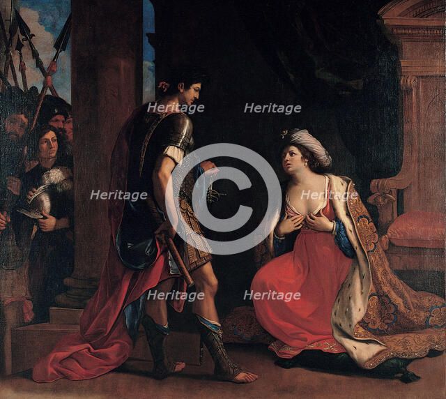 Cleopatra and Octavian, 1630-1640. Creator: Guercino (1591-1666).