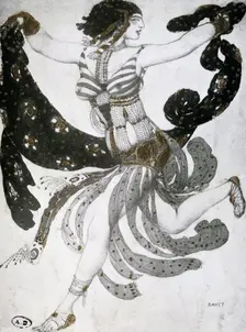 Cleopatra ballet costume design, 1909. Artist: Leon Bakst