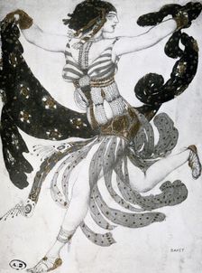 Cleopatra ballet costume design, 1909. Artist: Leon Bakst