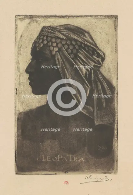 Cleopatra, before 1889. Creator: Henri-Charles Guerard.