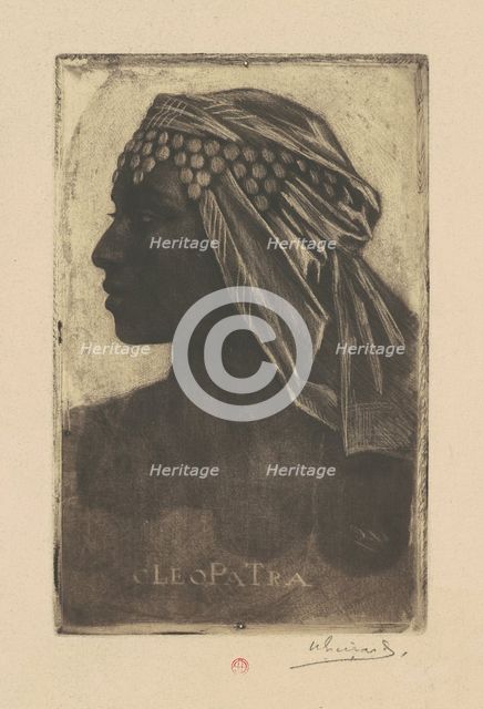 Cleopatra, before 1889. Creator: Henri-Charles Guerard.