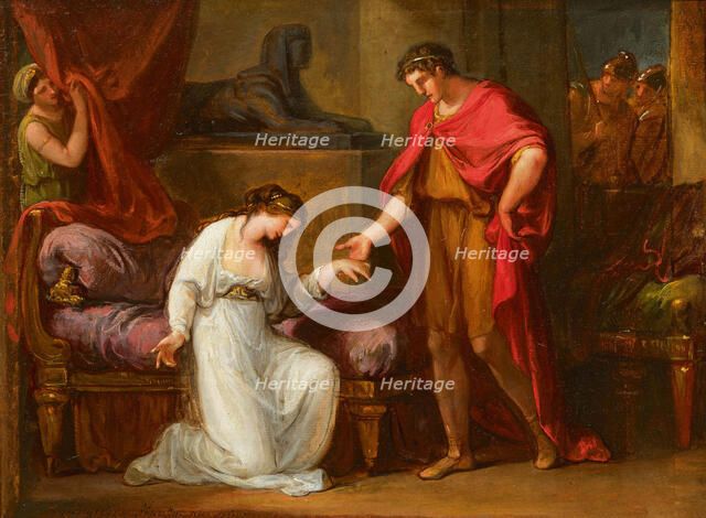 Cleopatra before Augustus, c1806. Creator: Kauffmann, Angelika (1741-1807).