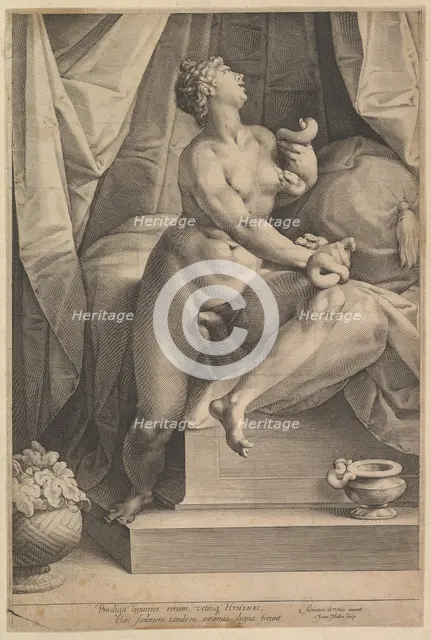 Cleopatra, ca. 1623. Creator: Jan Muller.
