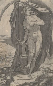 Cleopatra, dated 1515. Creator: Agostino Veneziano