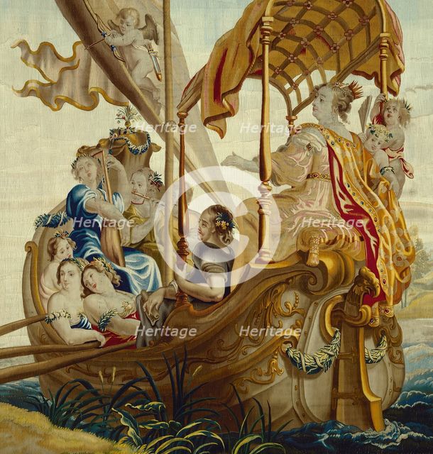 Cleopatra Enjoys Herself at Sea from The Story of Cleopatra, Flanders, c. 1680. Creator: Willem van Leefdael.