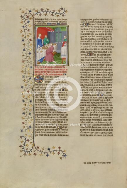 Cleopatra Presented with the Head and Limbs of Her Own Child, about 1413-1415. Creators: Boucicaut Master, Workshop of the Boucicaut Master.