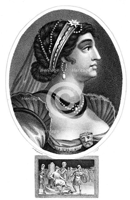 Cleopatra, Queen of Egypt, (1804).Artist: J Chapman