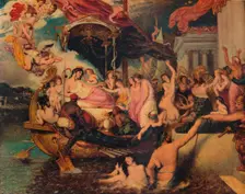 Cleopatra's Arrival in Cilicia 1821. Artist: William Etty